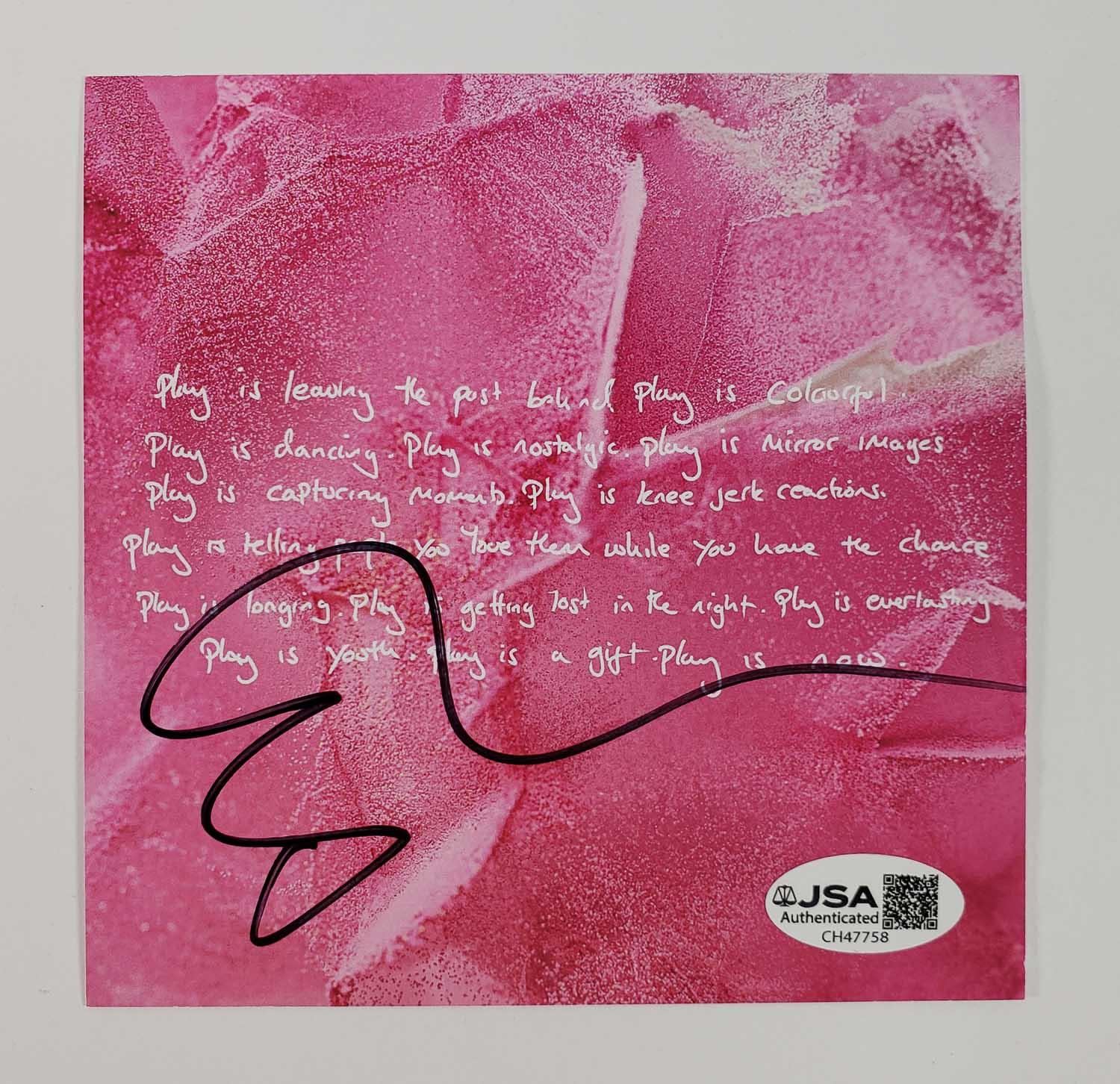 Ed Sheeran Signed Play CD Insert (JSA COA) | Auction of Champions