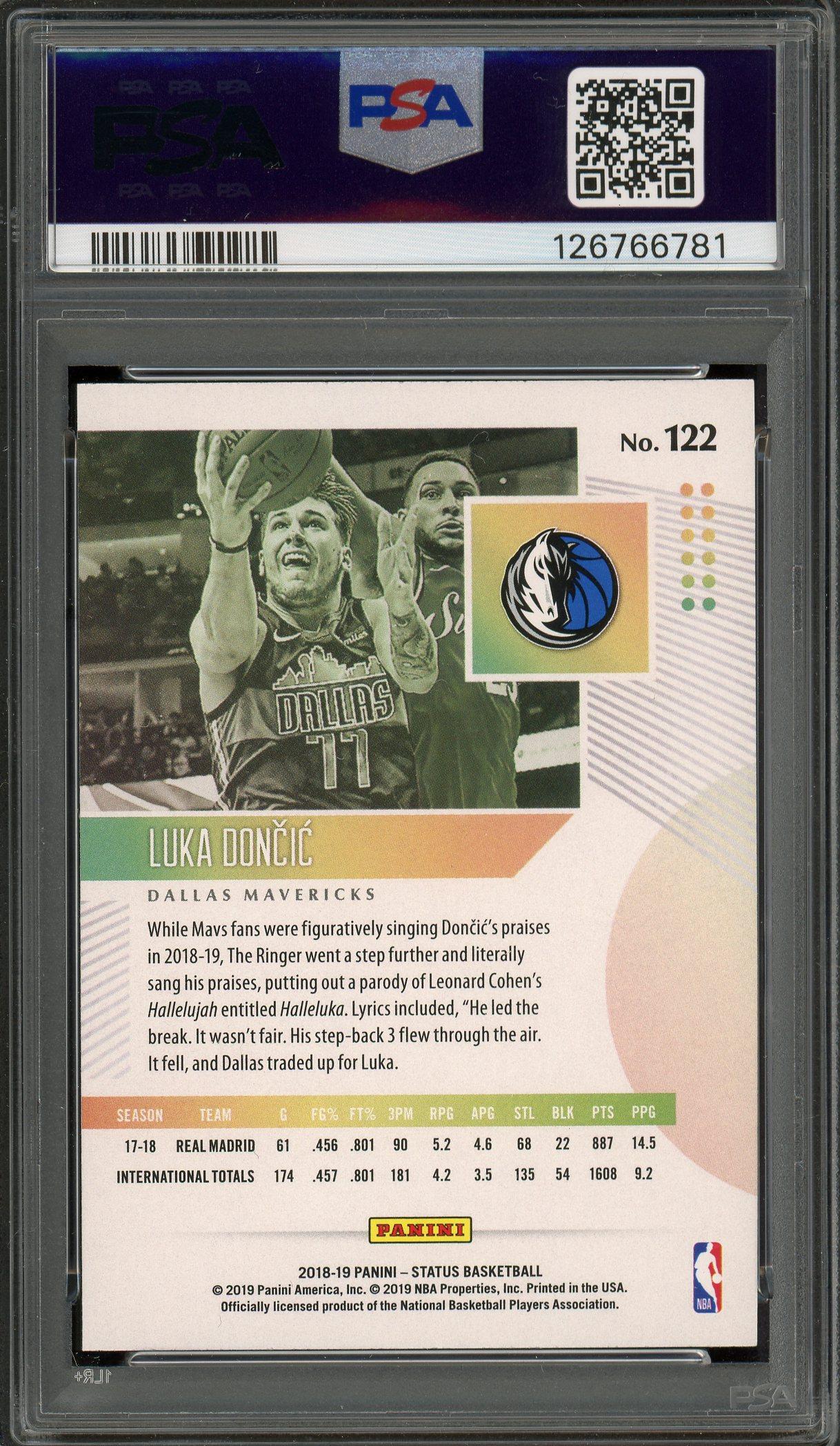 その他 LUKA DONCIC STATUS RC 2018 PSA9 Auction Prices Realized Basketball Cards 2018 PANINI STATUS Luka