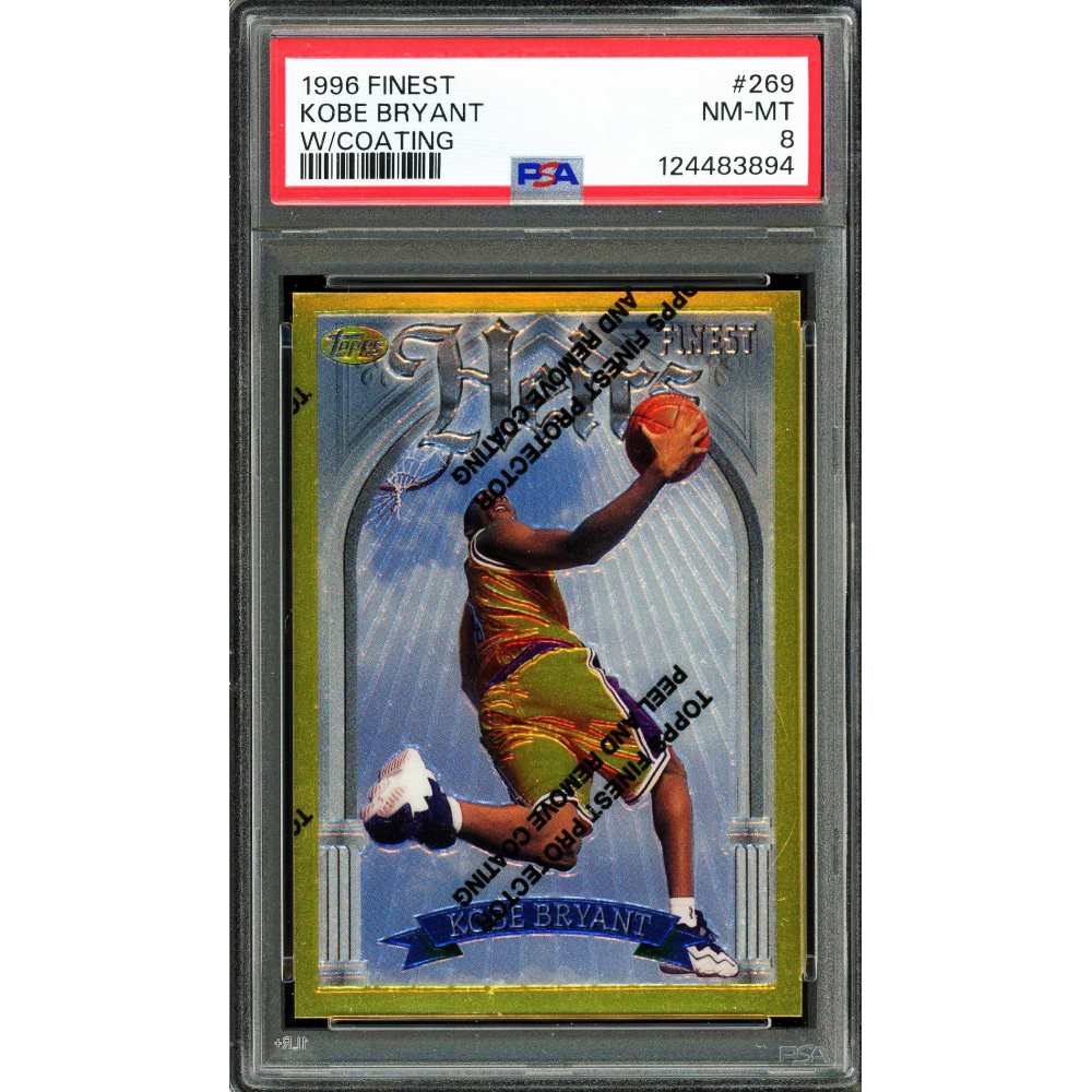 Kobe Bryant 1996 Topps Finest Heirs w/Coating Rookie Card #269 PSA