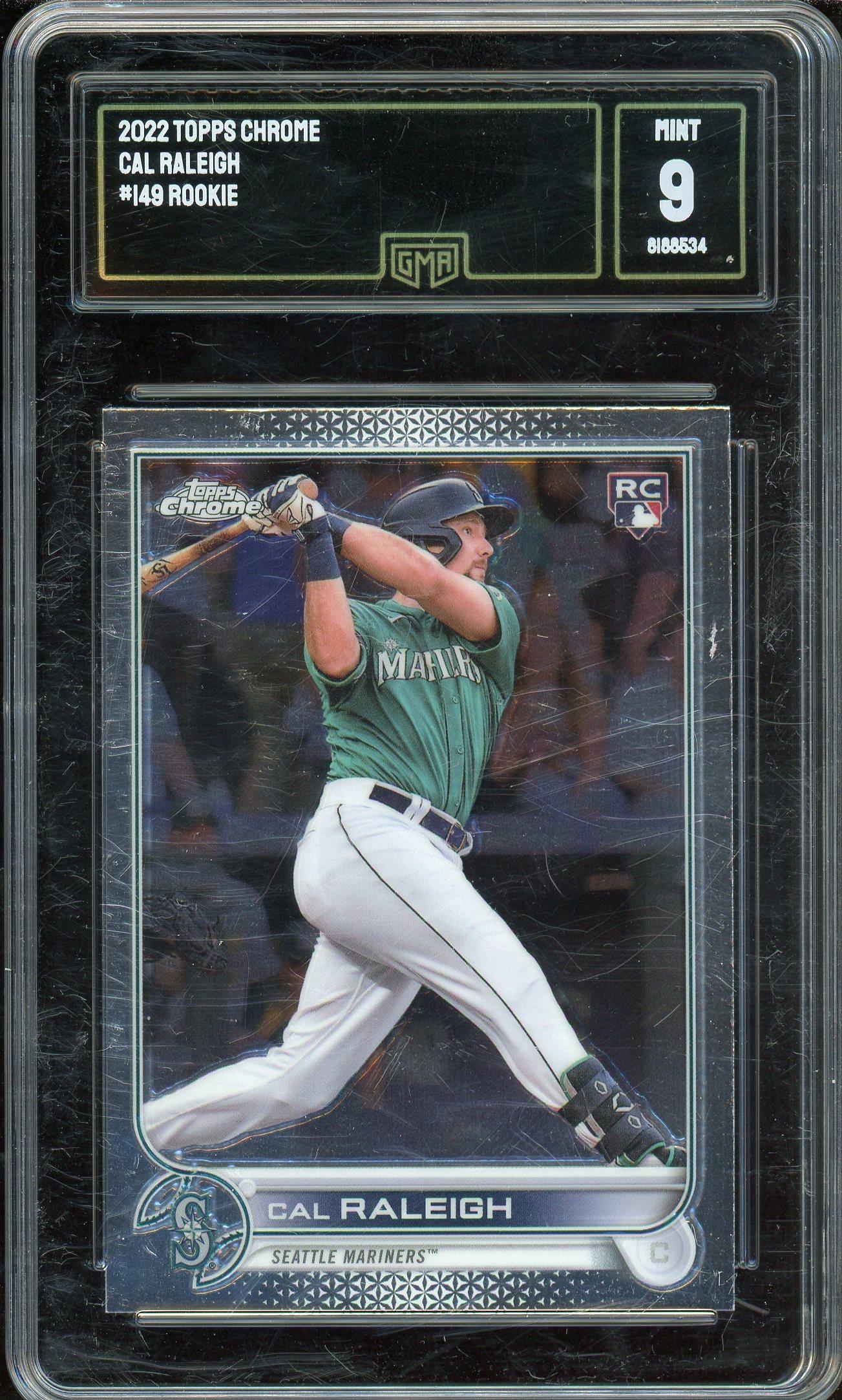 Cal Raleigh 2022 Topps Chrome Rookie Card #149 Encapsulated | Auction ...