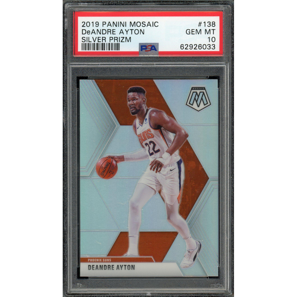 DeAndre Ayton 2019 Panini Mosaic Silver Card #138 PSA Gem Mint 10