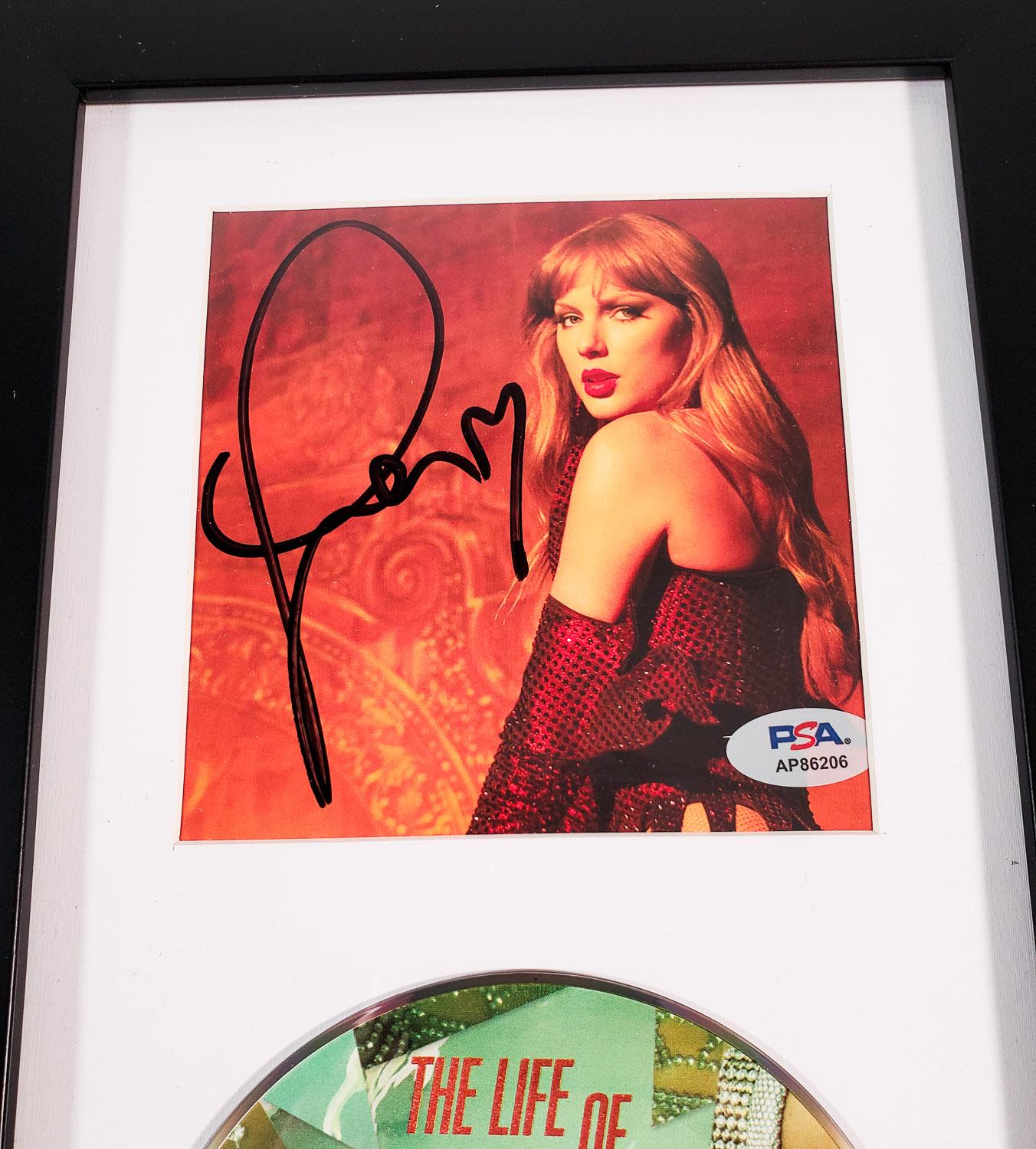 Taylor Swift Signed 'The Life Of A Showgirl' CD Insert in an 8x13