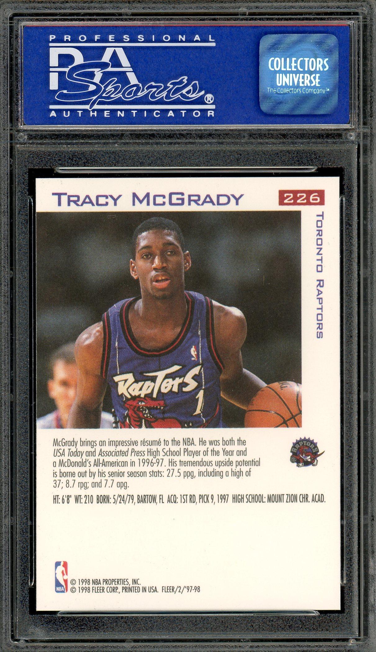 【PSA10】1997 l Universe Tracy McGrady Tracy McGrady 1997 Metal Universe PSA 10 Rookie Card NBA