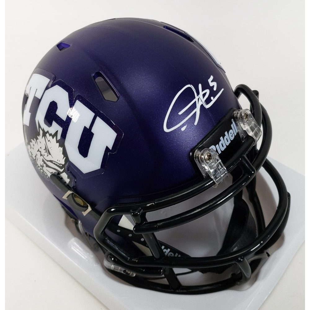 Ladainian Tomlinson Signed TCU Horned Frogs Speed Mini Helmet