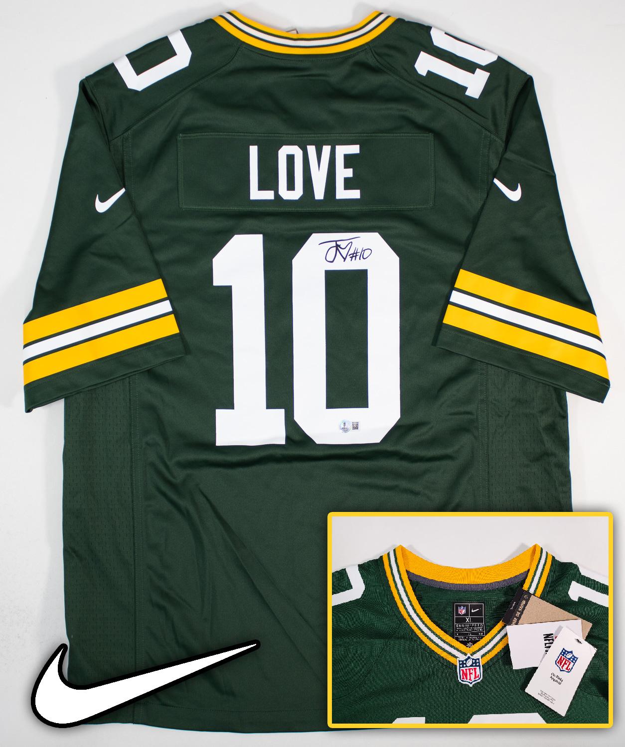 Jordan Love Signed Green Bay Packers Nike Engineered NFL Replica