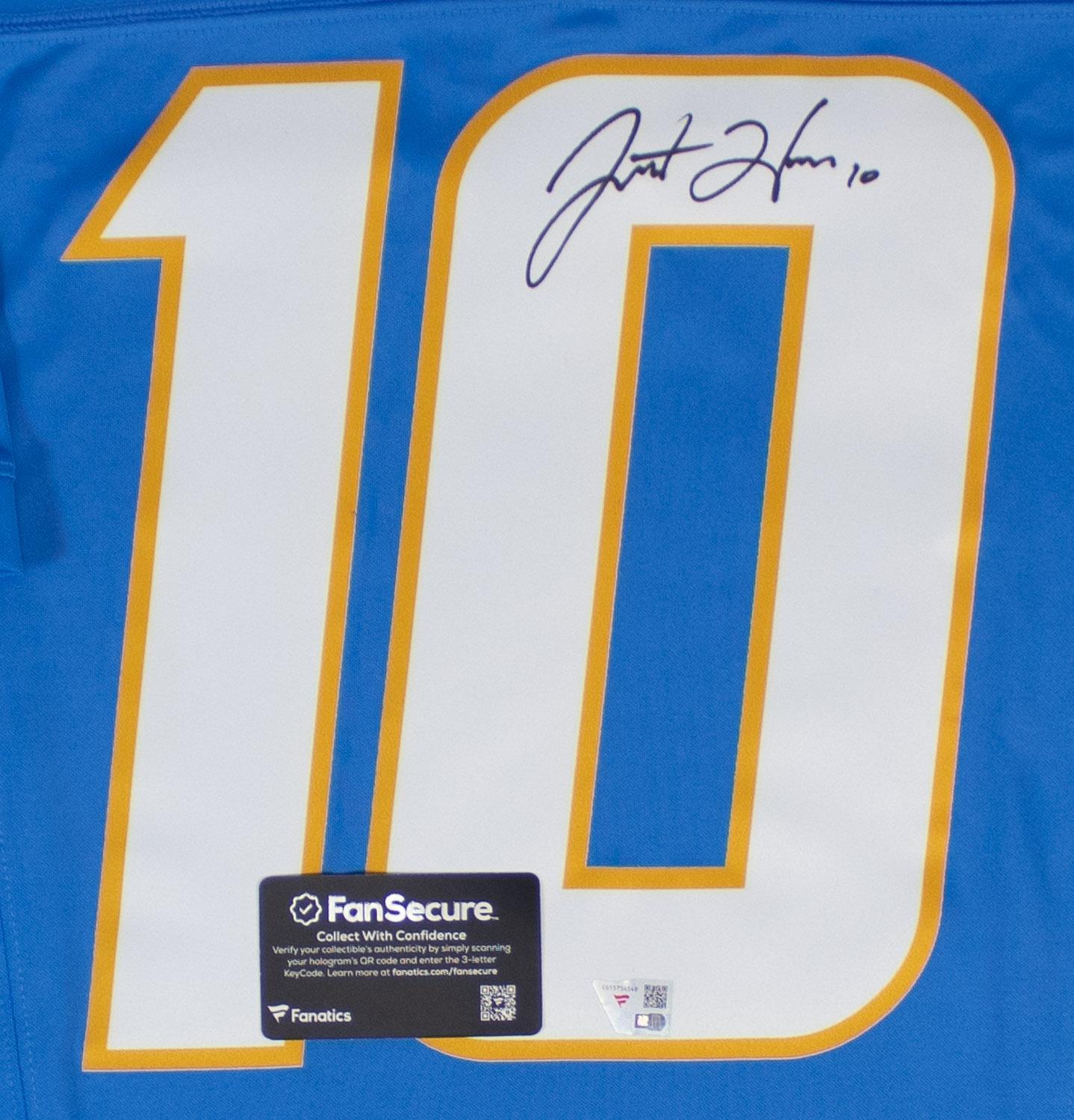 Justin Herbert Signed Los Angeles Chargers Nike NFL Replica Game
