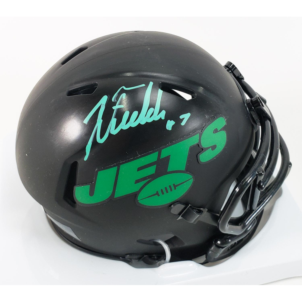 Justin Fields Signed New York Jets Eclipse Alternate Speed Mini