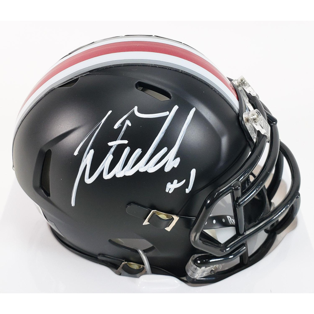 Justin Fields Signed Ohio State Buckeyes Black Alternate Speed