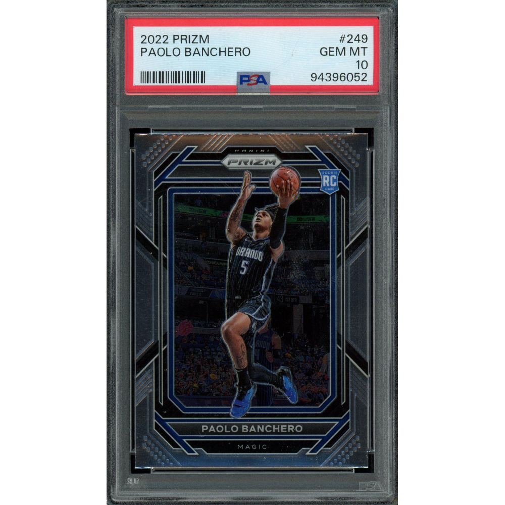 Paolo Banchero 2022 Panini Prizm Rookie Card #249 PSA Gem Mint 10