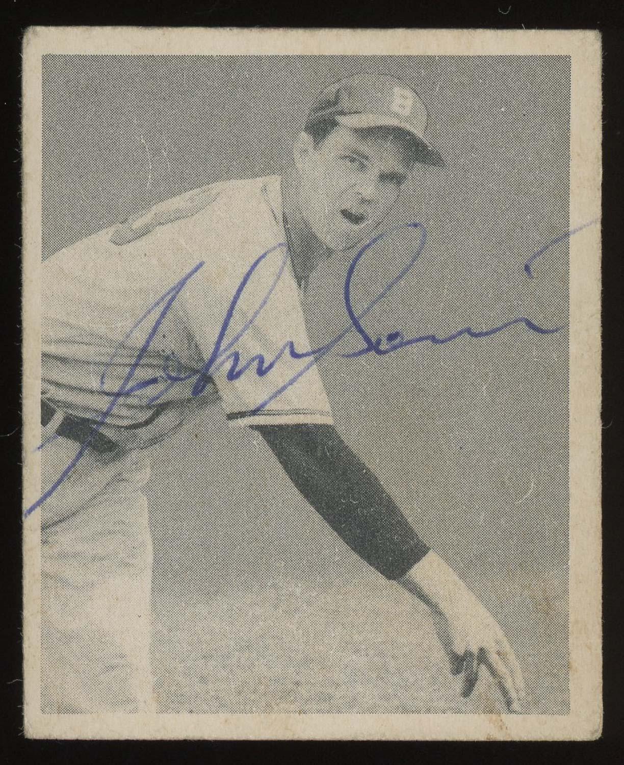 Johnny Sain Signed 1948 Bowman Rookie Card #12 (JSA COA) | Auction