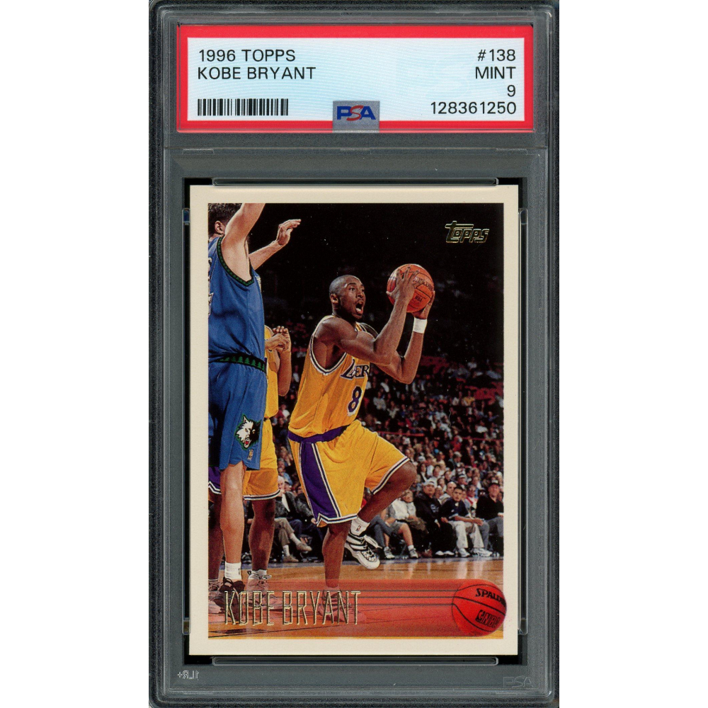 Kobe Bryant 1996 Topps Rookie Card #138 PSA 9 | Auction of Champions