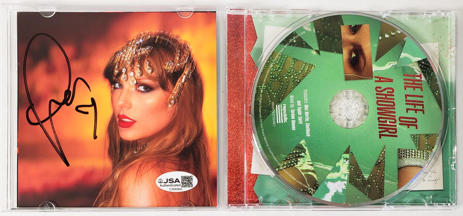 Taylor Swift Signed 'The Life Of A Showgirl' CD Insert w/ Original