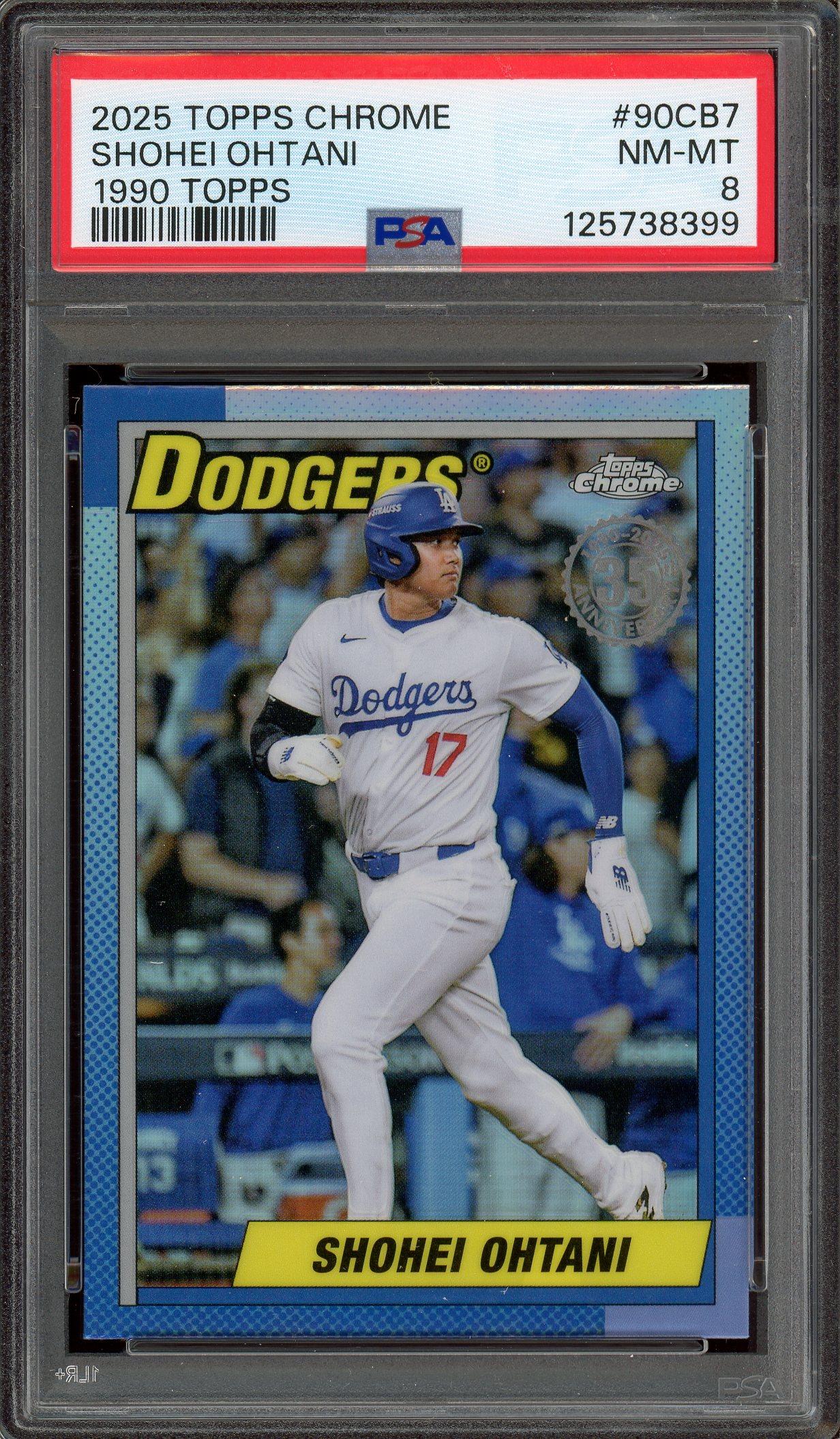 Shohei Ohtani 2025 Topps Chrome 1990 Topps Card PSA 8 | Auction of
