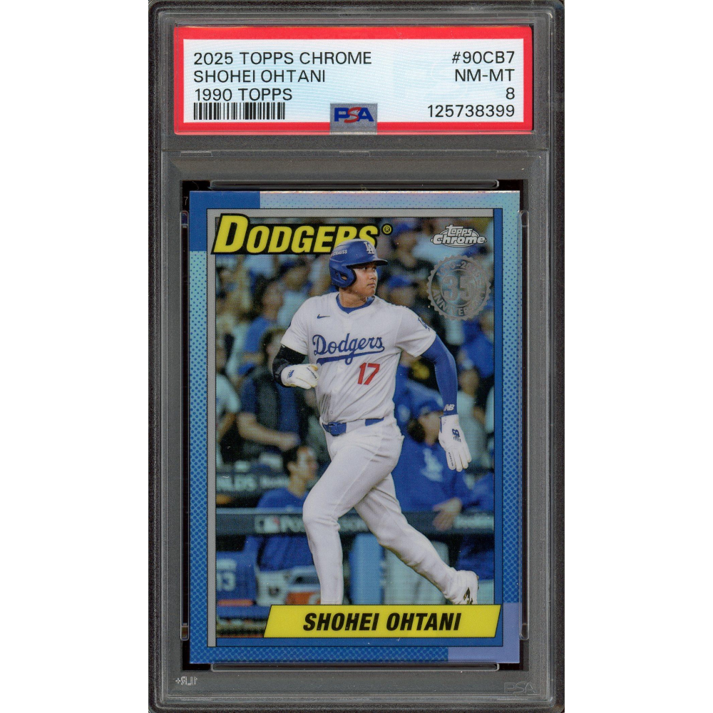 Shohei Ohtani 2025 Topps Chrome 1990 Topps Card PSA 8 | Auction of