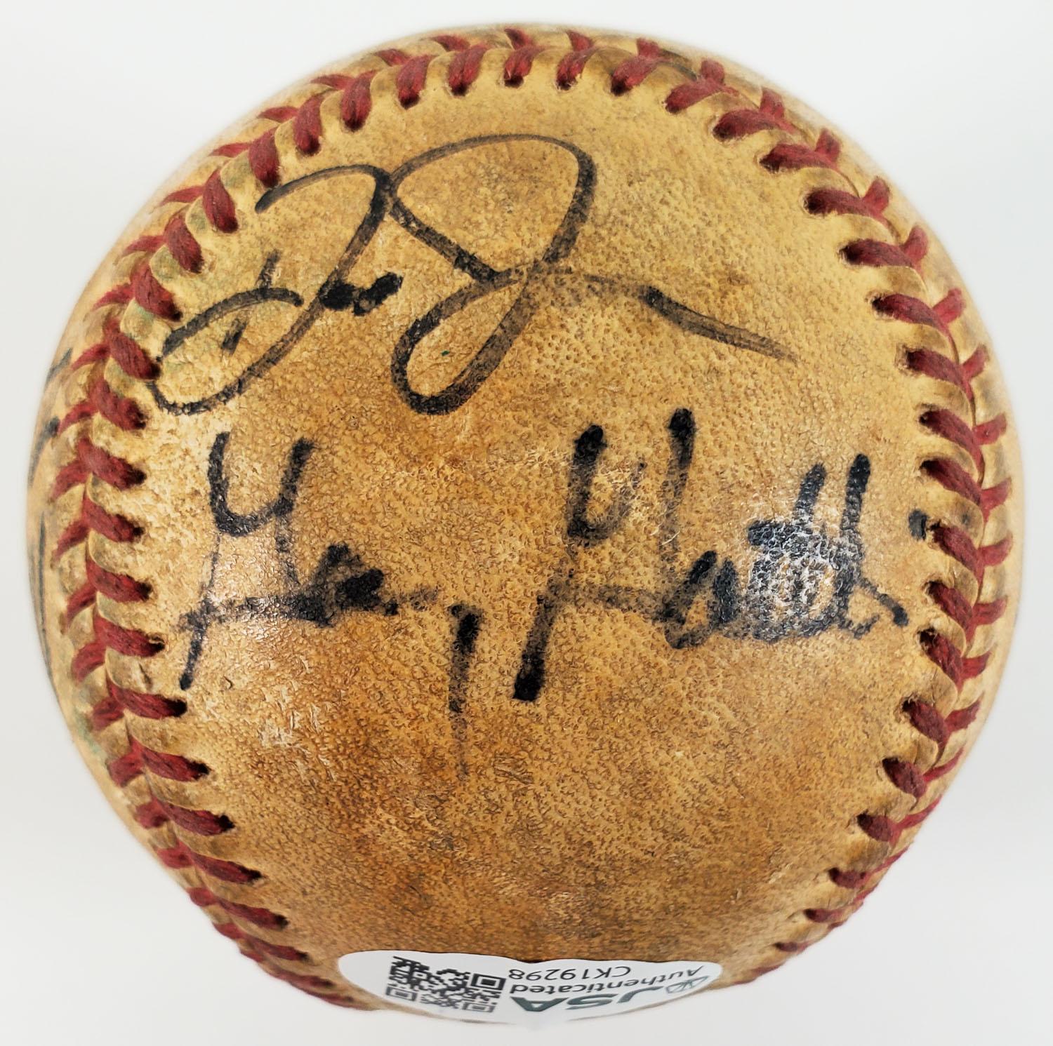 Barry Bonds & 9 Others Signed OAL Baseball (JSA COA) | Auction of