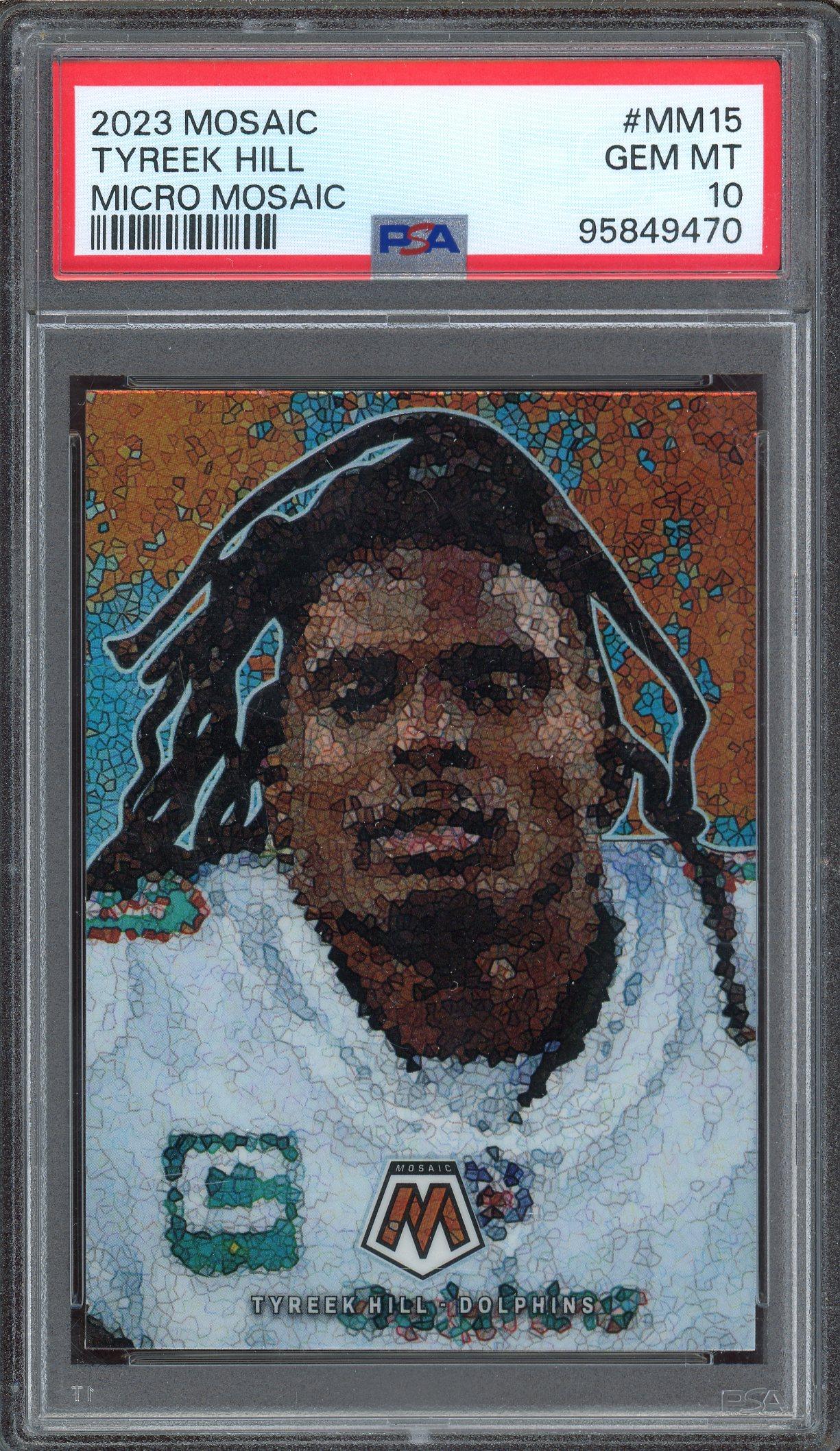 Tyreek Hill 2023 Panini Mosaic Micro Mosaic Card PSA Gem Mint 10