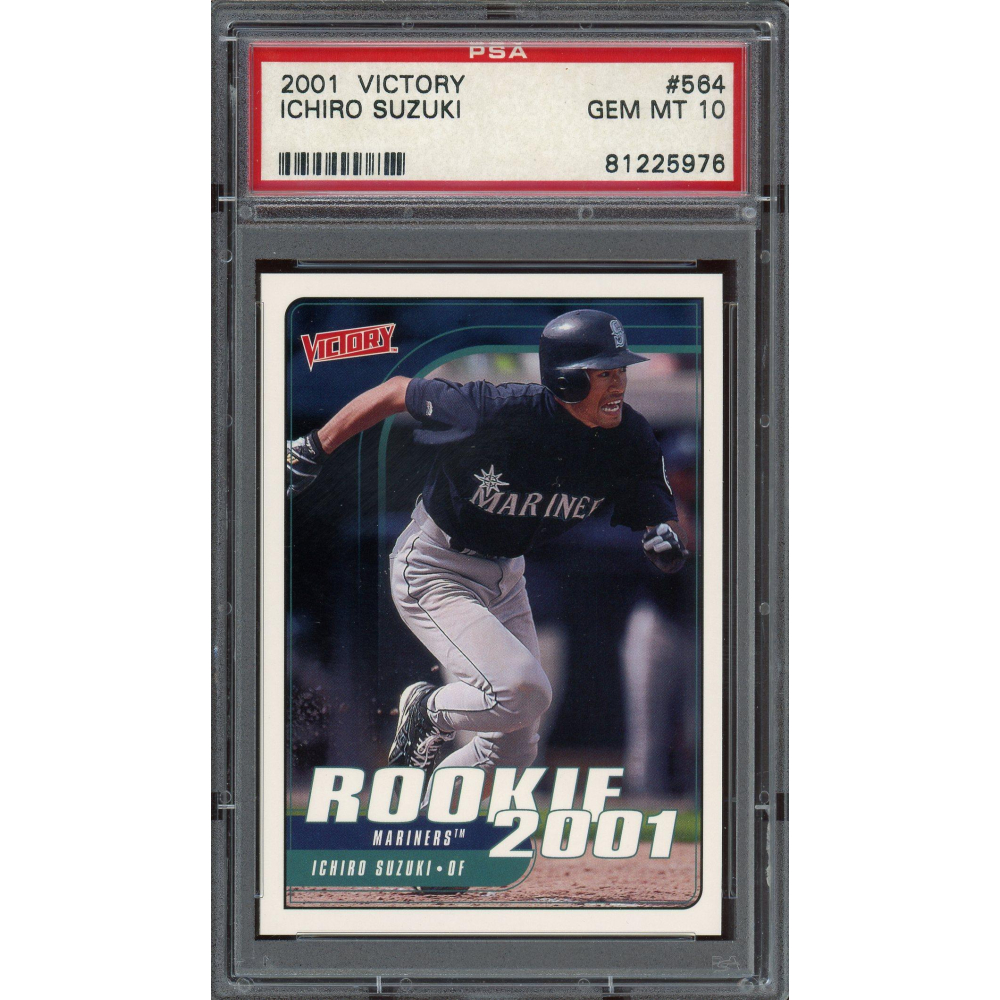 Ichiro Suzuki 2001 Upper Deck Victory Rookie Card #564 PSA Gem