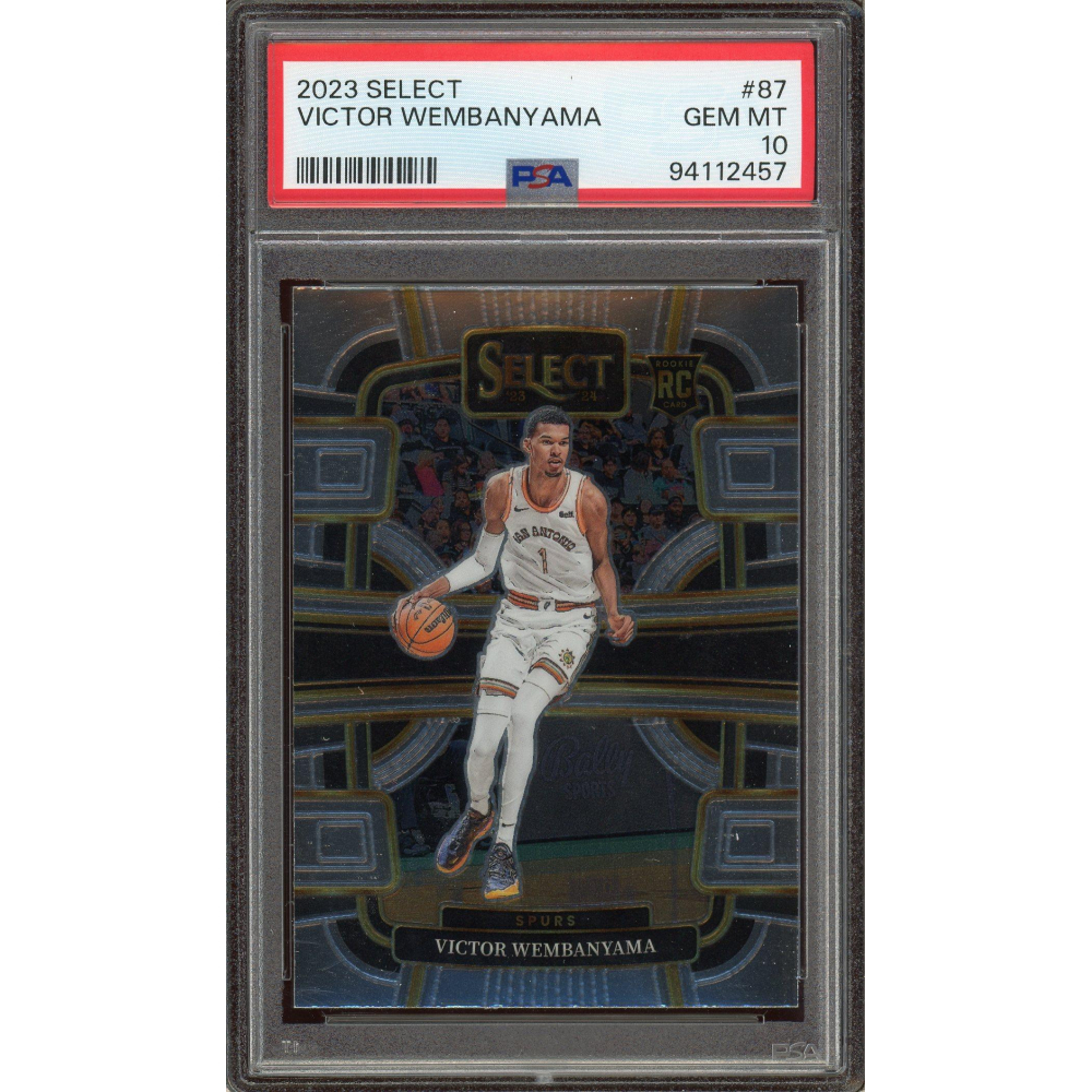 Victor Wembanyama 2023 Panini Select Rookie Card #87 PSA Gem Mint