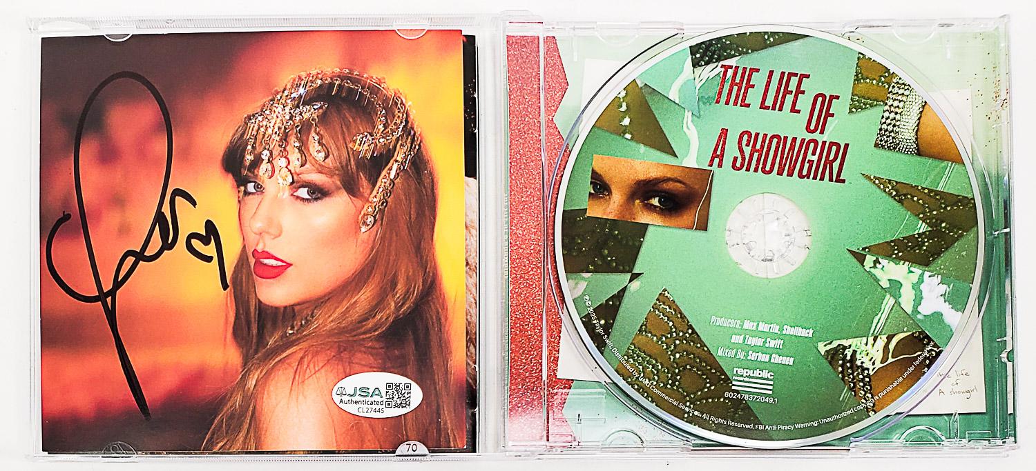 Taylor Swift Signed 'The Life Of A Showgirl' CD Insert w/ Original
