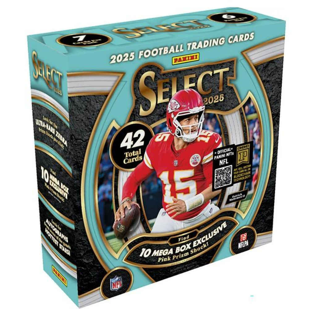 Sealed 2025 Panini Select Football Card Mega Box: Jaxson Dart