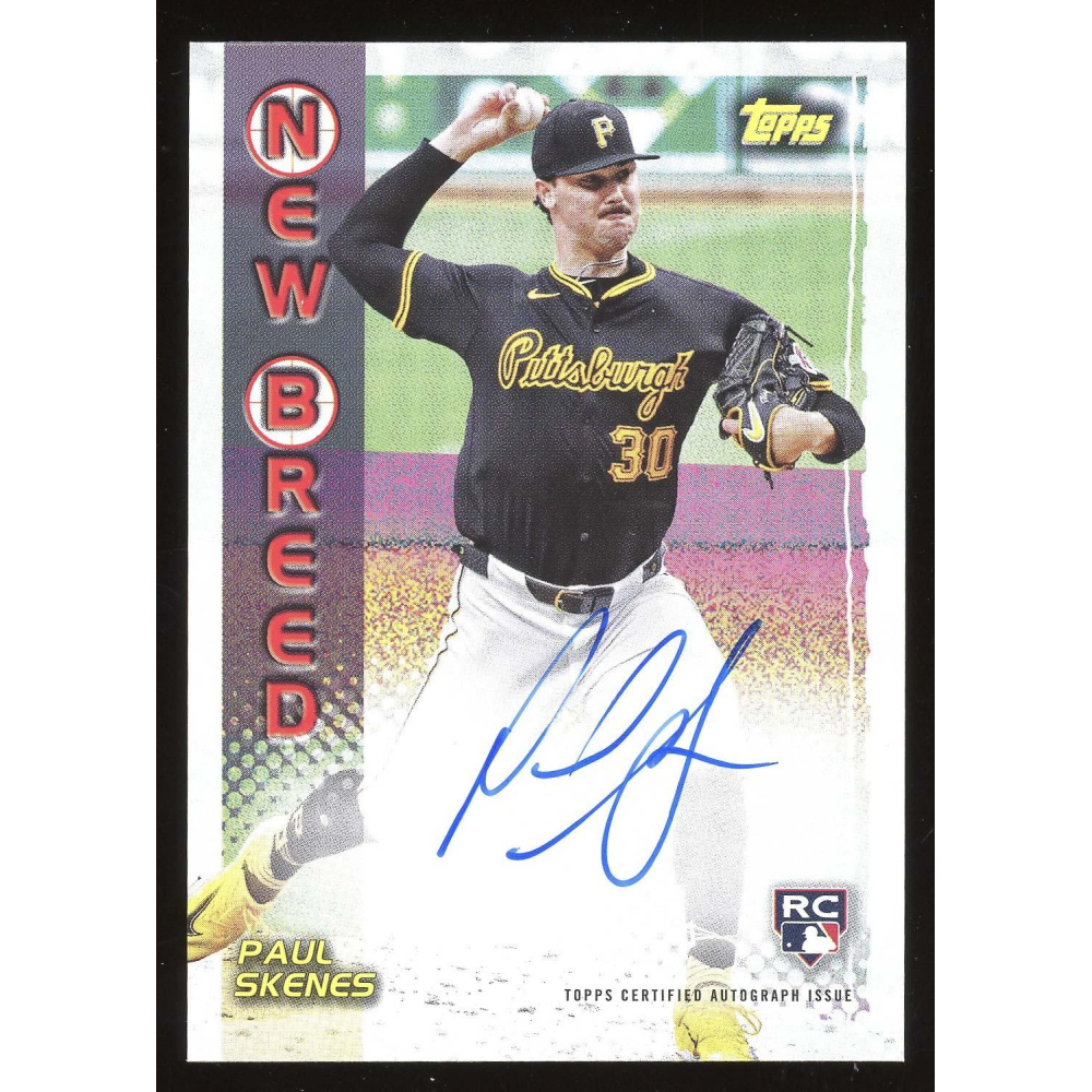 Paul Skenes 2024 Topps New Breed Rookie Auto Card | Auction of