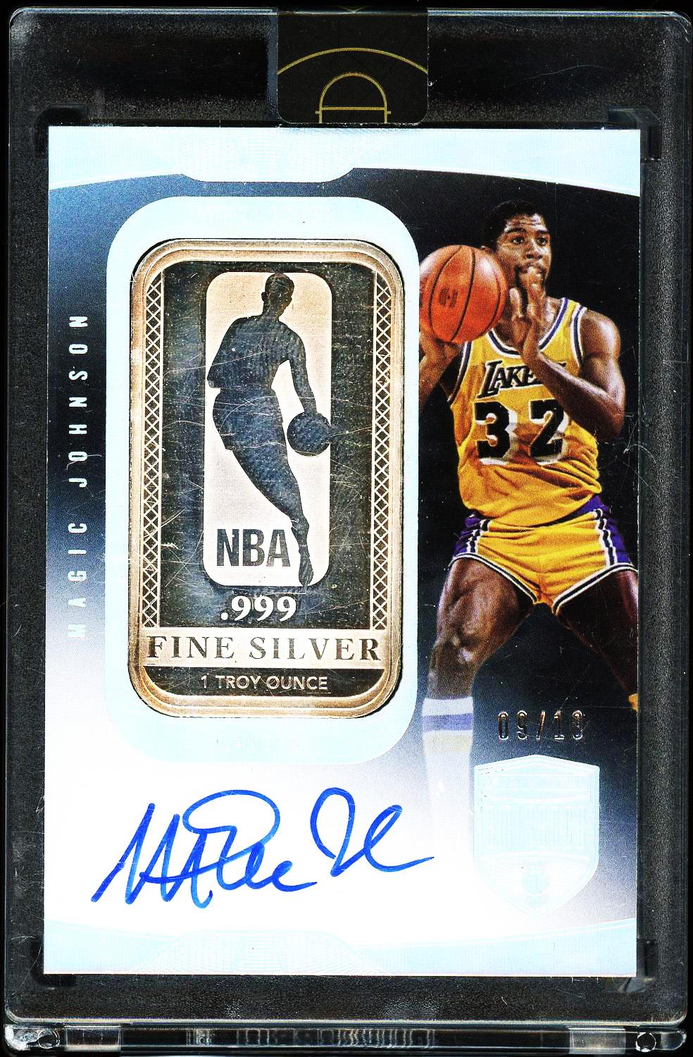 スポーツ選手 Panini Magic Johnson auto /35 Panini Magic Johnson