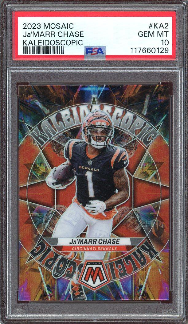 Ja'Marr Chase 2023 Mosaic Kaleidoscopic Card PSA Gem Mint 10