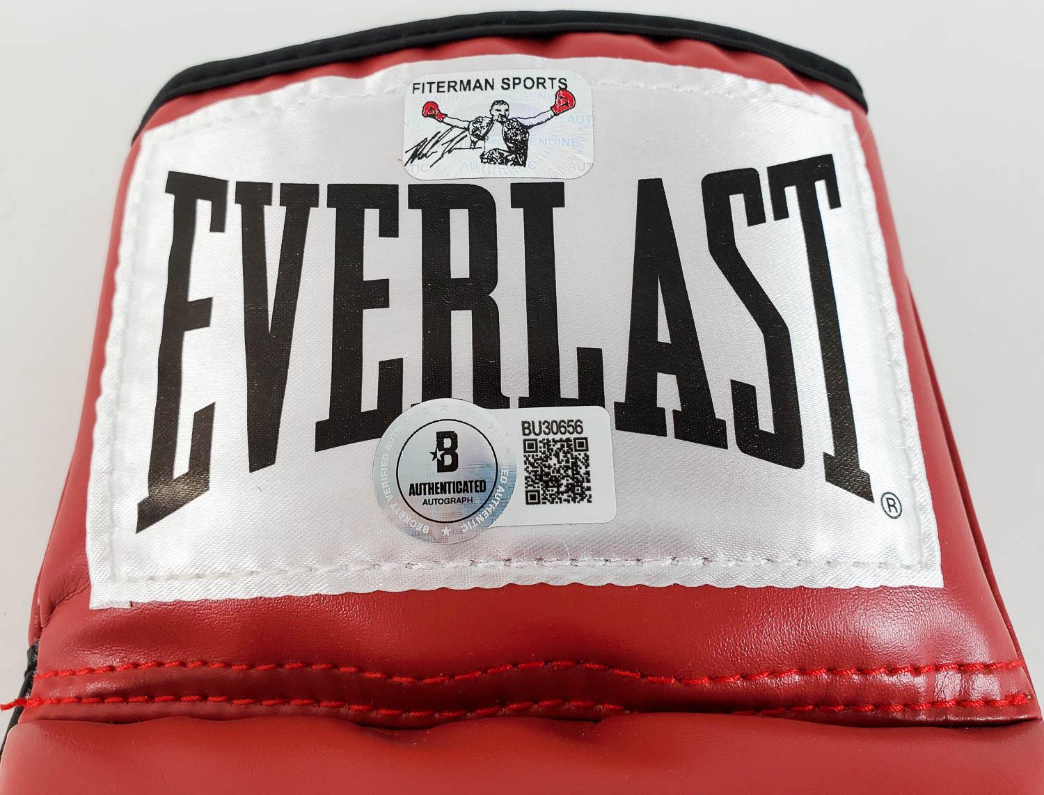 Mike Tyson Signed Red Everlast Boxing Glove (Beckett Certified  display picture 1