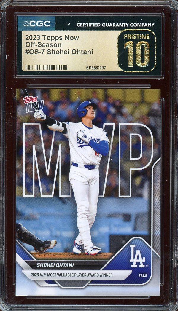 Shohei Ohtani 2023 Topps Now Offseason Card CGC Gem Mint 10