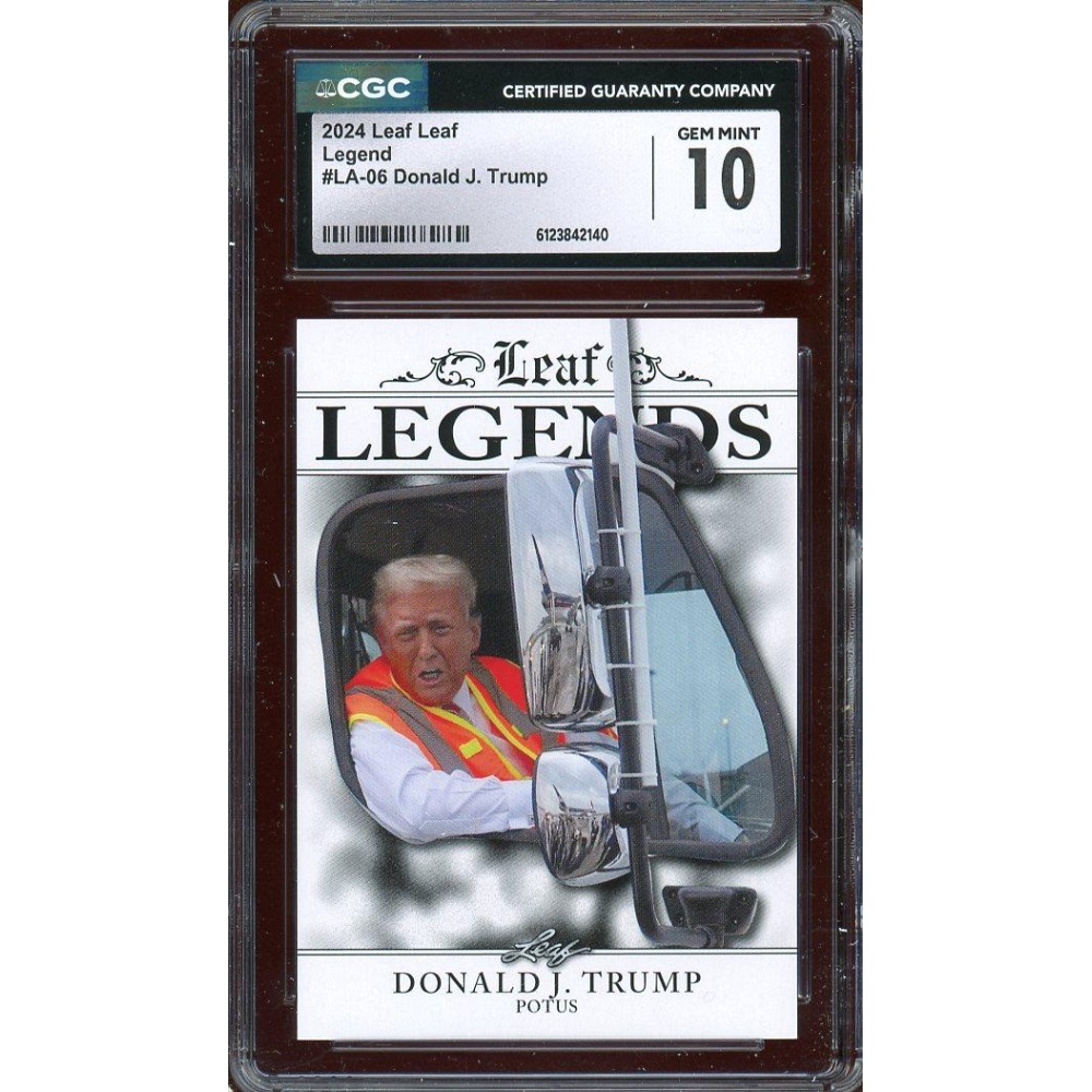 Donald J Trump 2024 Leaf Legends Card CGC Gem Mint 10! | Auction