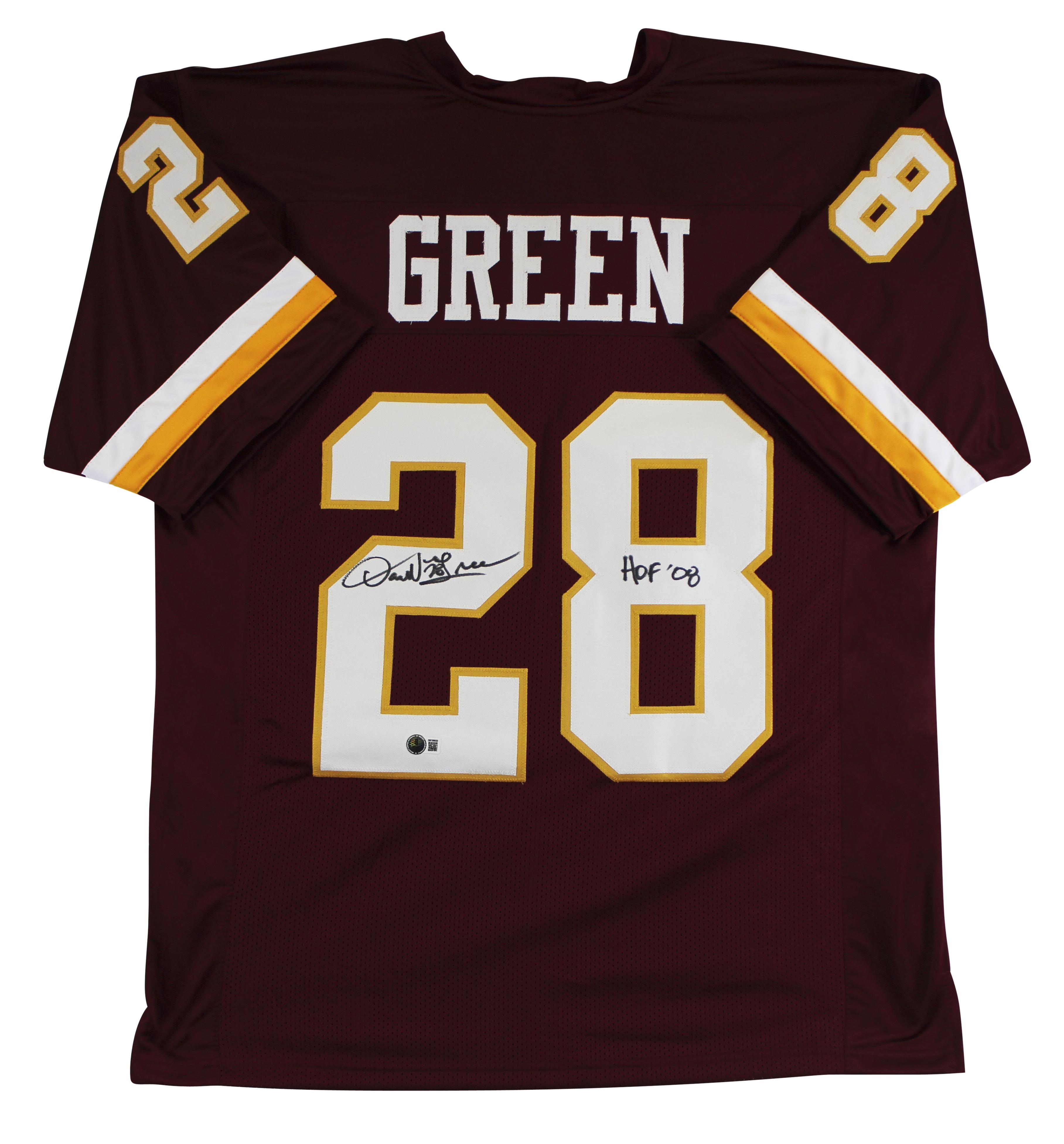 Darrell Green "HOF 08" Signed Washington Redskins Custom Jersey (Beckett  Witness Certified) | Auction of Champions