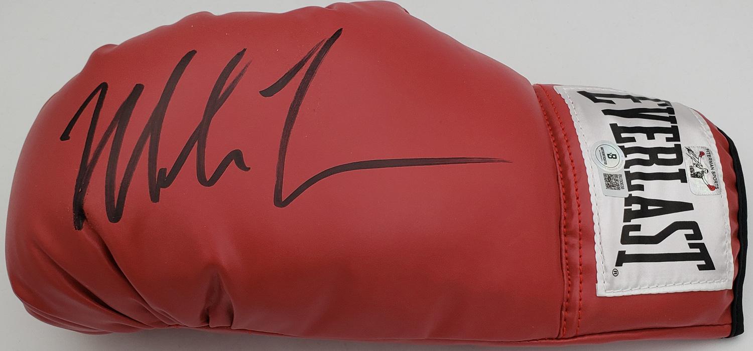 Mike Tyson Signed Red Everlast Boxing Glove (Beckett Certified  display picture 1
