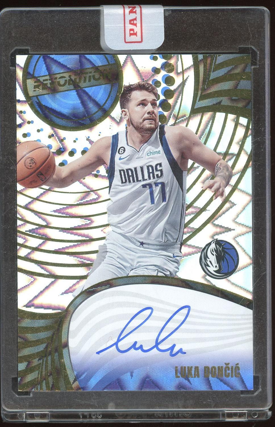 Luka Doncic 2023 Revolution Fractal Auto Card /75 | Auction of