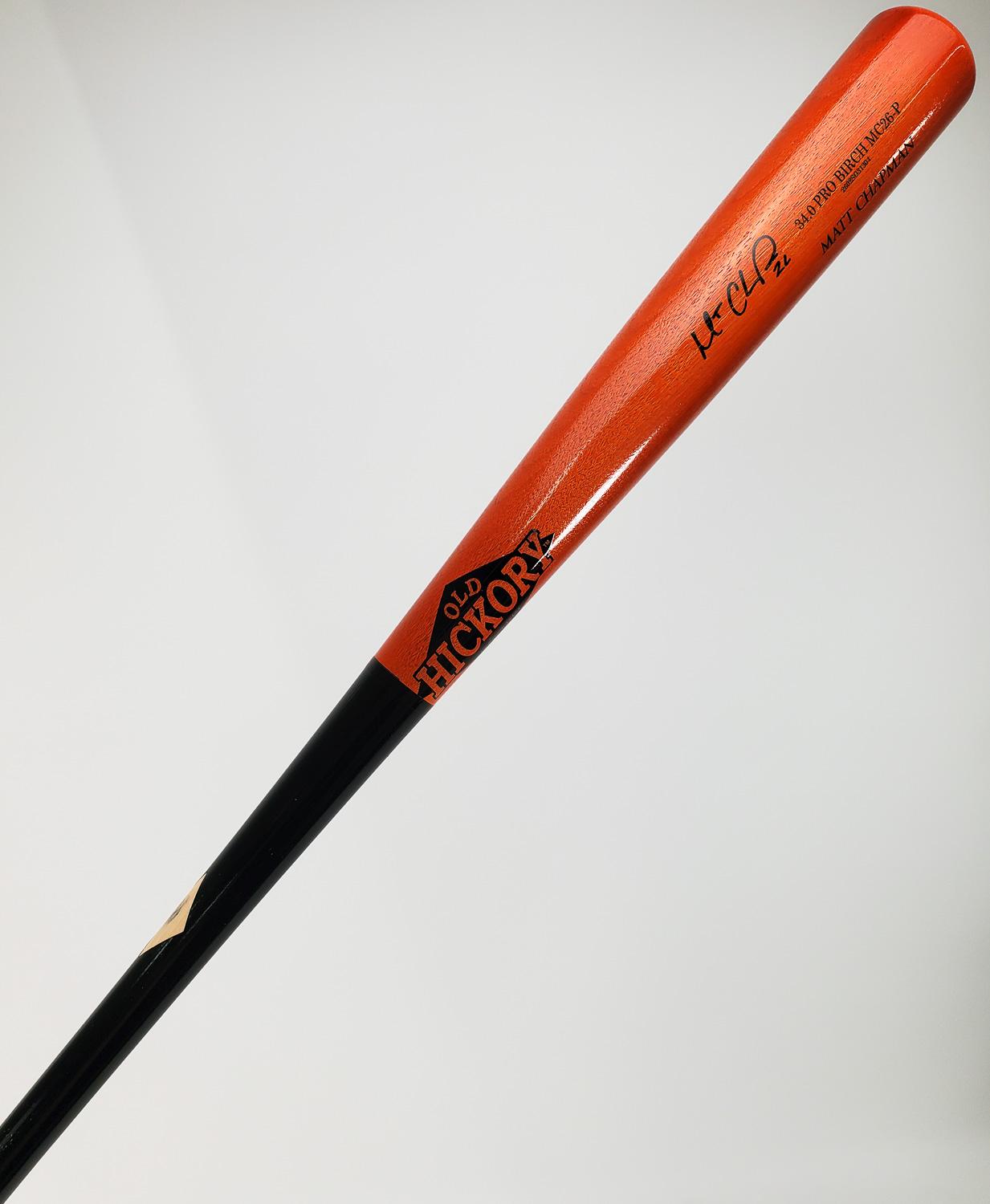 Matt Chapman Signed Old Hickory Game Model Baseball Bat (Beckett