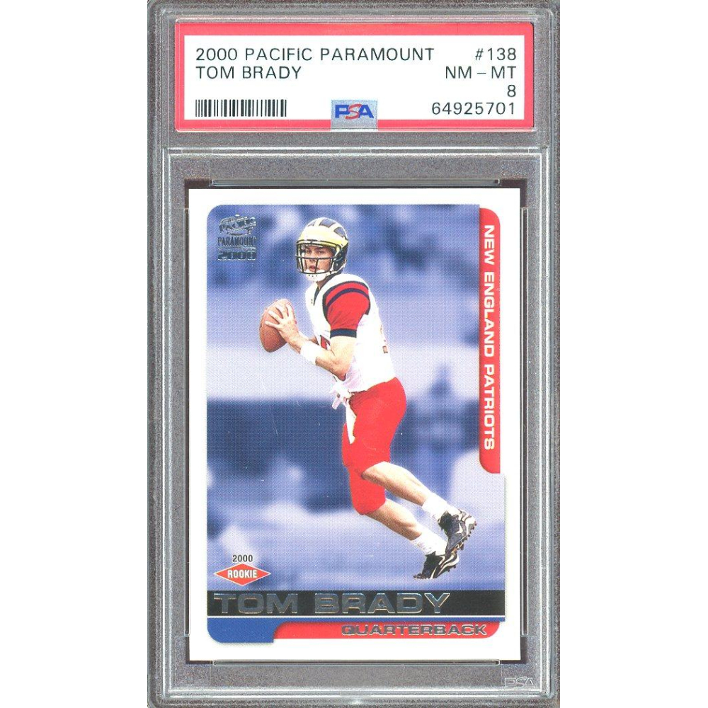 Tom Brady 2000 Pacific Paramount Rookie Card #138 PSA 8 | Auction