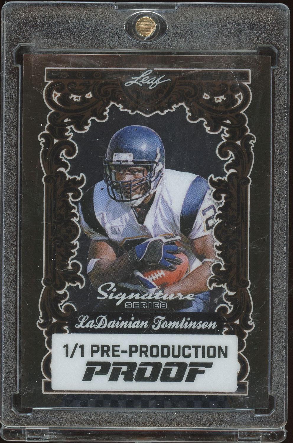 LaDainian Tomlinson 2025 Leaf Signature Series Pre Production