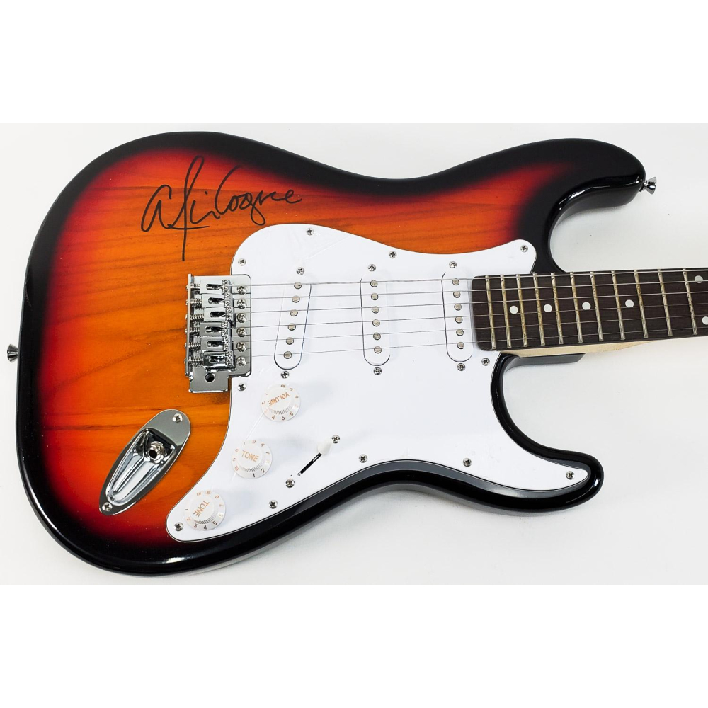 Alice Cooper Signed Astonvilla Electric Guitar (Beckett Witness