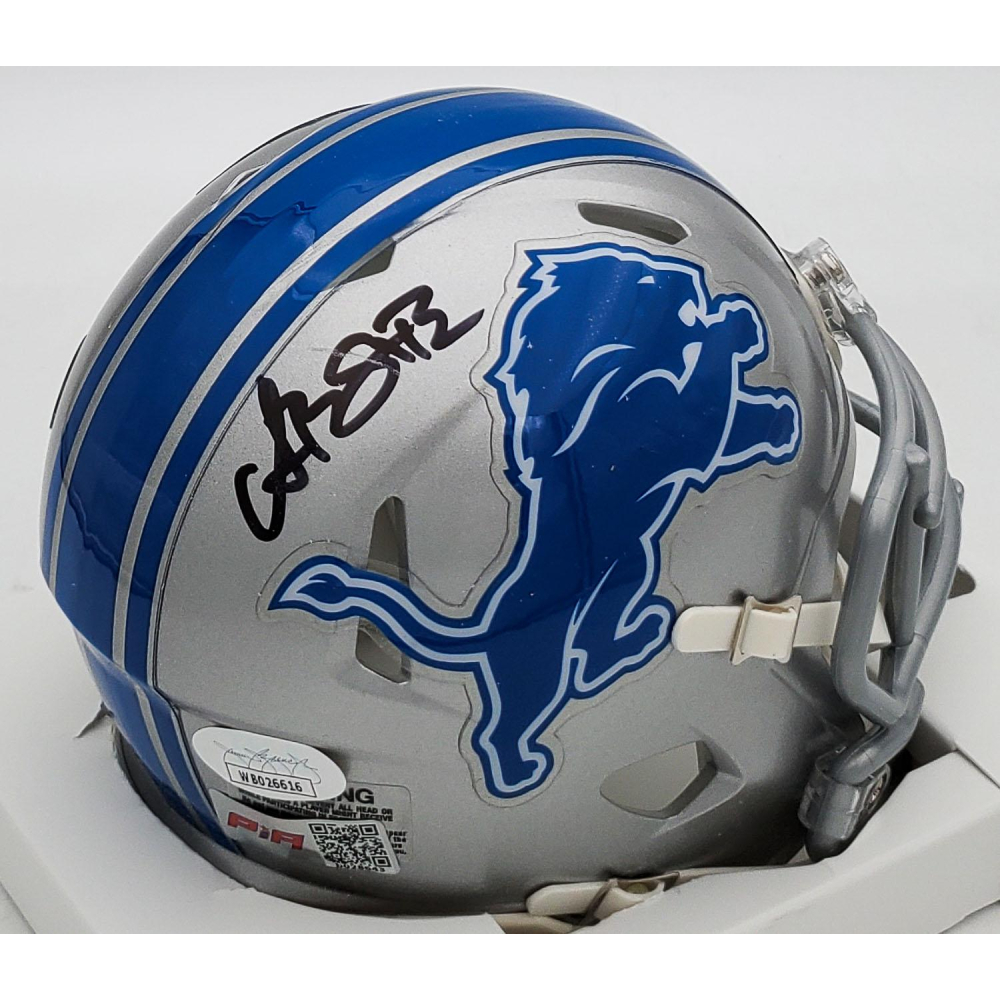 Amon Ra St. Brown Signed Detriot Lions Speed Mini Helmet (JSA