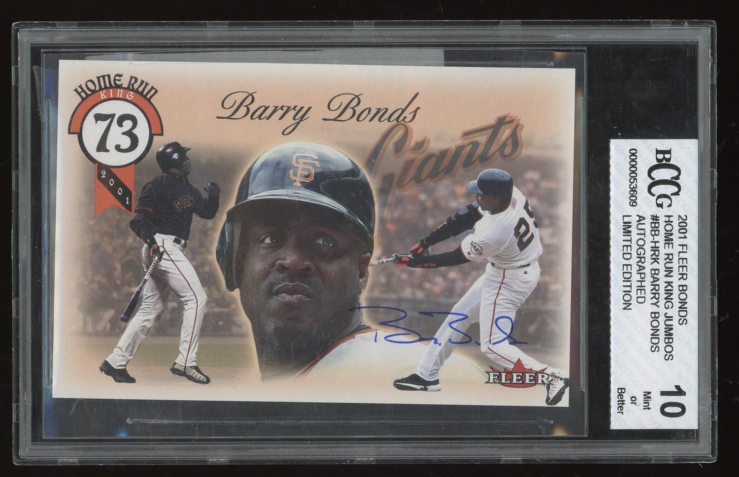barry bonds limited edition card 2002 Fleer Oversized Jumbo 4x MVP MLB Baseball Trading 4650/5000 Graded (BGS 9.5 GEM MINT) San Francisco Giants : Collectibles & Fine Art BARRY BONDS Gold Star Co