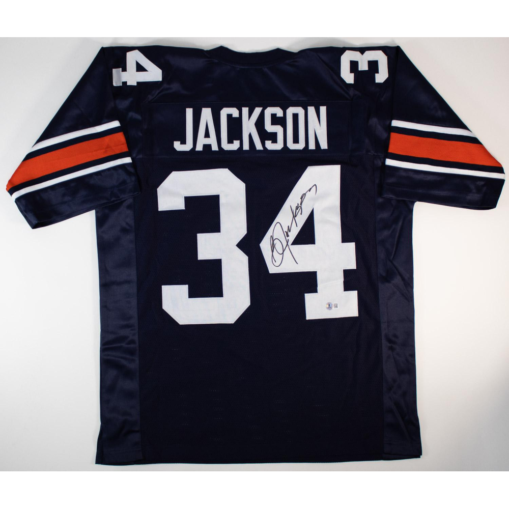 Bo Jackson Signed Auburn Tigers Custom Jersey (Beckett Witness