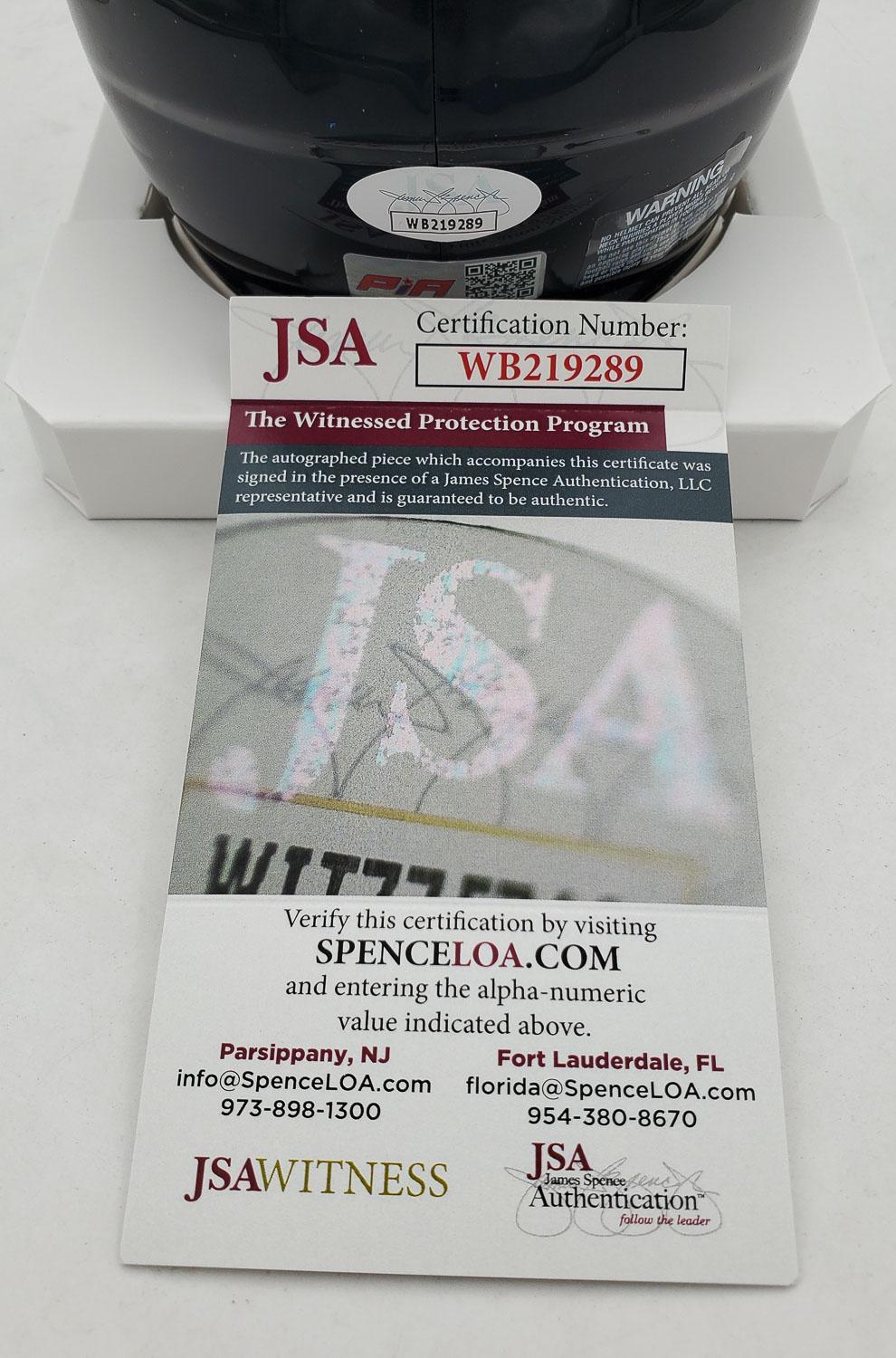 D'Andre Swift Signed Chicago Bears Speed Mini Helmet (JSA Witness COA