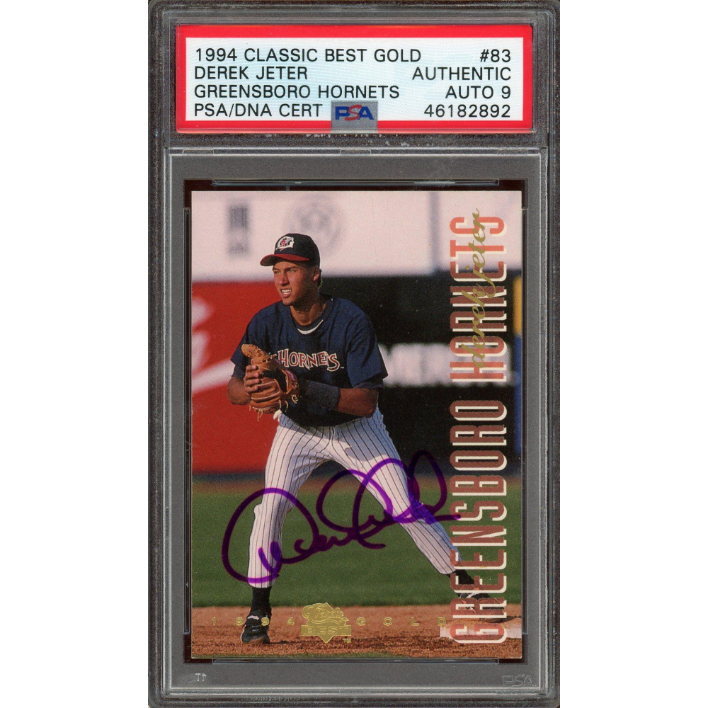 Derek Jeter Signed 1994 Classic Best Gold Greensboro Hornets