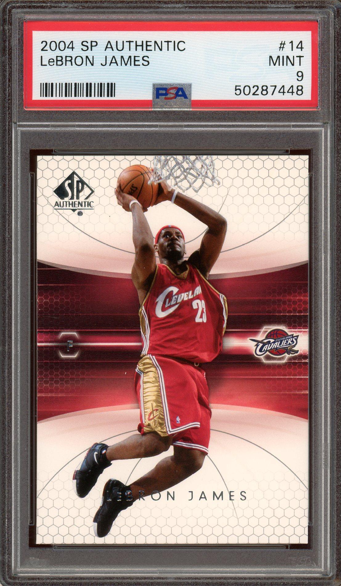 LeBron James PSA 9 2004 SP Authentic Card #14 | Auction of Champions