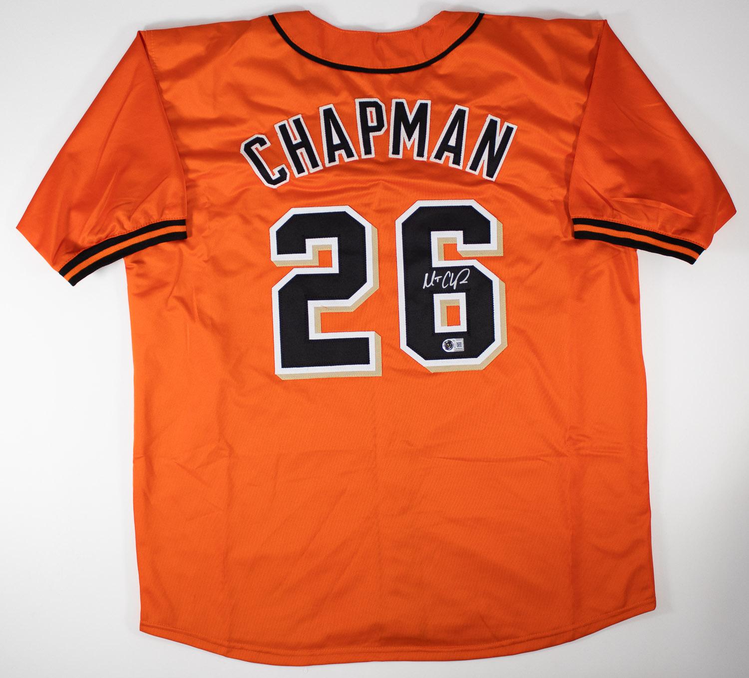 【SALE】MLB ゴードン・ベッカム直筆サイン入りユニフォーム Matt Chapman Signed San Francisco Giants Custom Jersey (Beckett