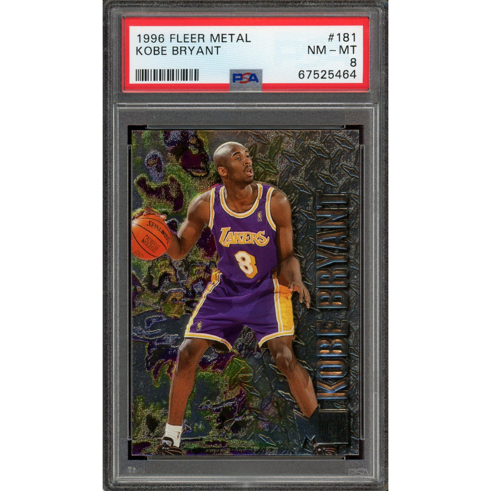 Kobe Bryant PSA 8 1996 Fleer Metal Rookie Card #181 | Auction of