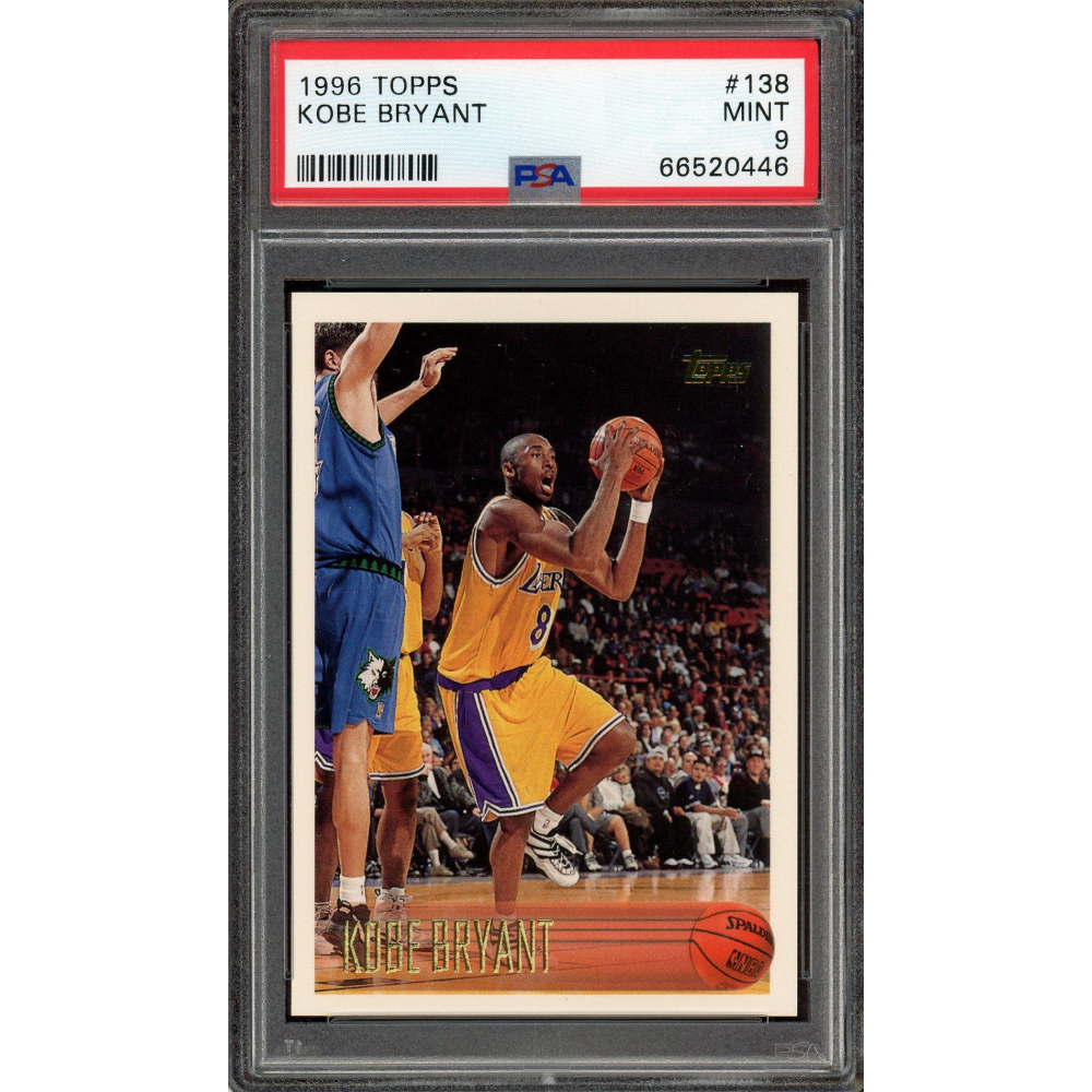 Kobe Bryant PSA 9 1996 Topps Rookie Card #138 | Auction of Champions