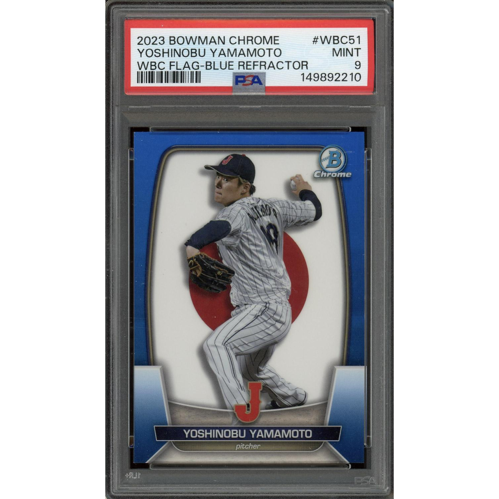 Yoshinobu Yamamoto /75 PSA 9 POP 8, 10 Higher 2023 Bowman Chrome
