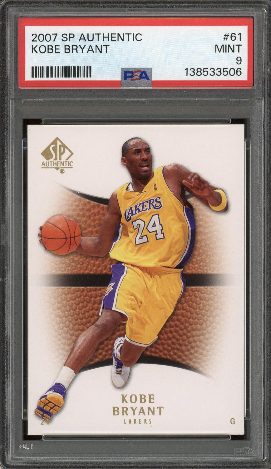 kobe bryant graded card 1996 Hoops Rookie #281 PSA 8 (Cert #47022160) Iconic NBA by Powers Sports Memorabilia Kobe Bryant Signed Collectible Rookie