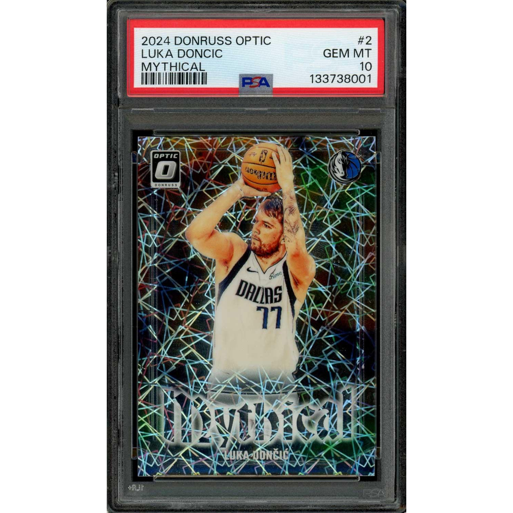 Luka Doncic Mythical PSA Gem Mint 10 2024 Donruss Optic Card