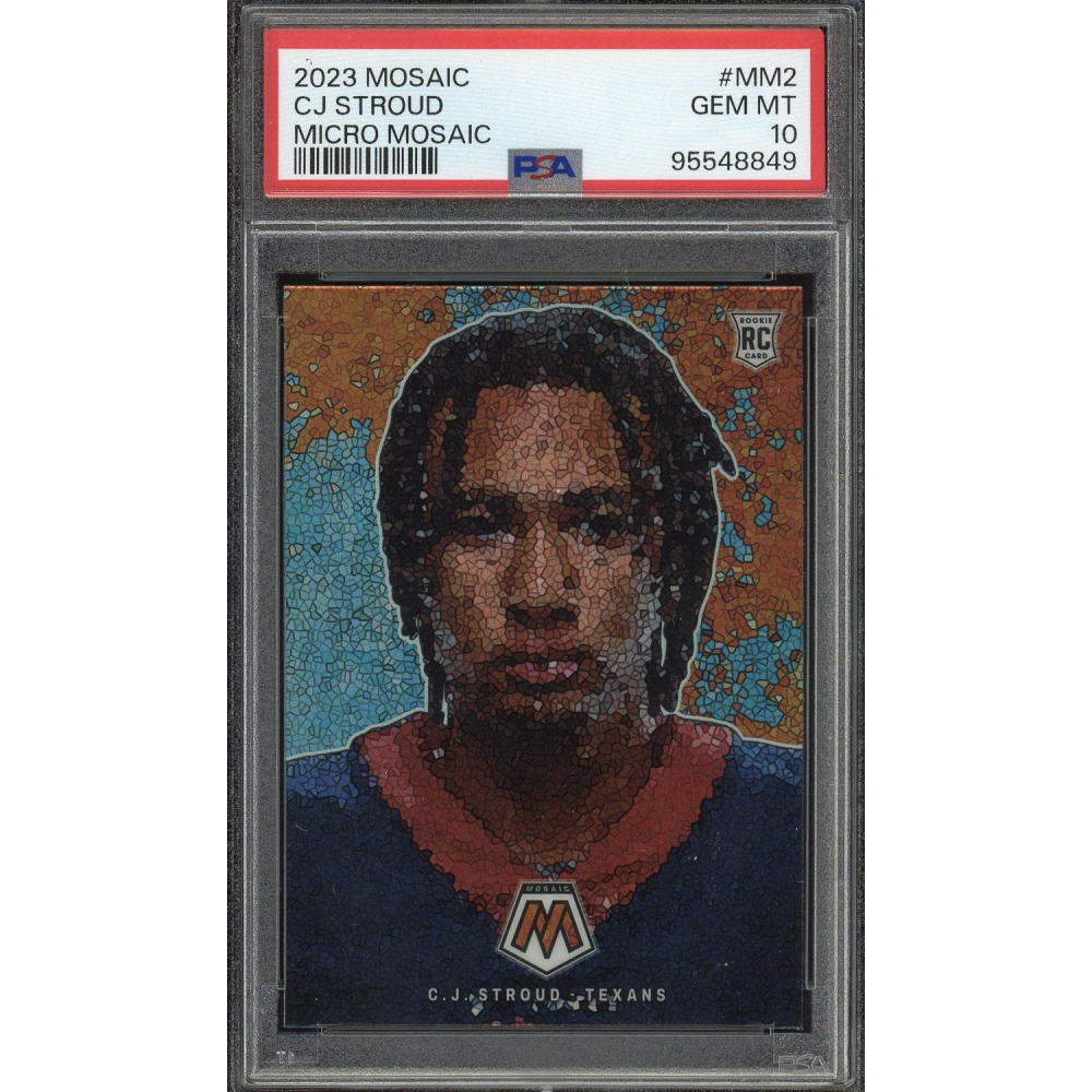 C.J. Stroud Rookie Micro Mosaic PSA Gem Mint 10 Case Hit 2023